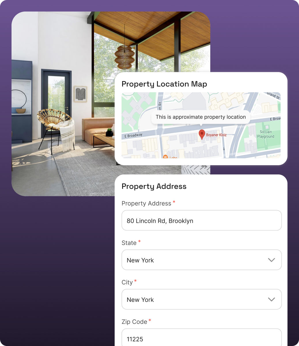 Enter your property address